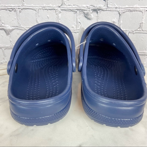 Crocs Classic Adult Unisex Navy Blue Baya Clogs Slip-On Footwear Sz M 11 / W 13 - Picture 7 of 10